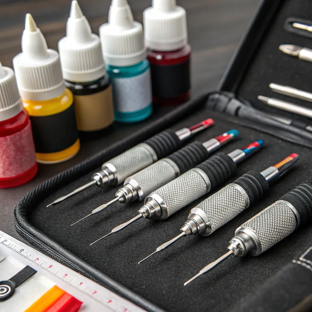 Tattoo needles and inks